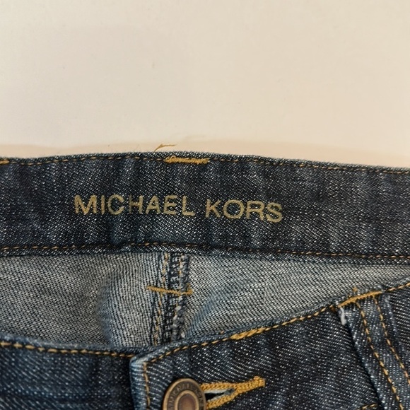 Michael Kors dark denim boot cut low rise jeans - Picture 6 of 12